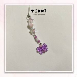 Móc khoá Charm Bướm Tím
