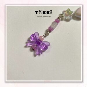 Móc khoá Charm Bướm Tím